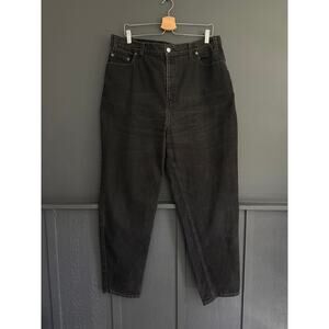 Vintage Levis 550 Relaxed Fit Tapered Leg Jeans Black Size 18 Waist